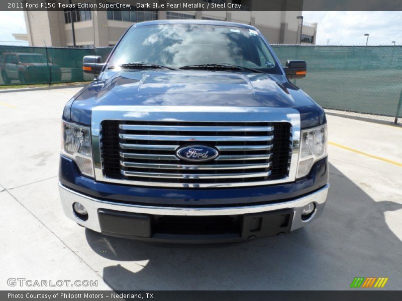 Dark Blue Pearl Metallic / Steel Gray 2011 Ford F150 Texas Edition SuperCrew
