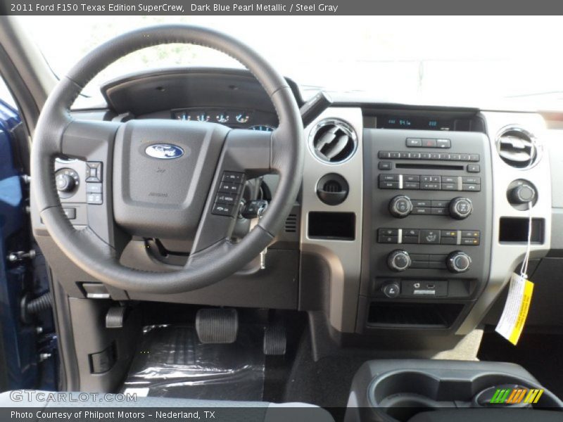 Dark Blue Pearl Metallic / Steel Gray 2011 Ford F150 Texas Edition SuperCrew