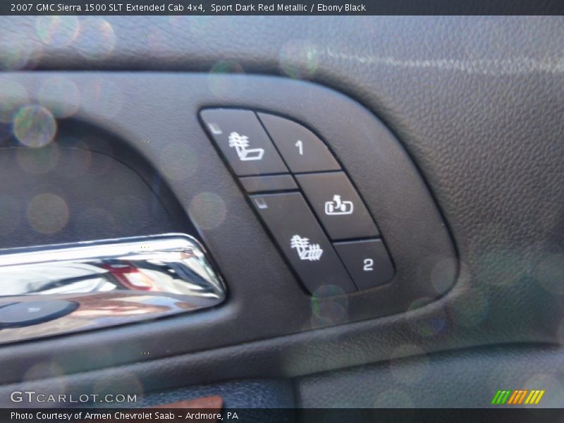 Sport Dark Red Metallic / Ebony Black 2007 GMC Sierra 1500 SLT Extended Cab 4x4