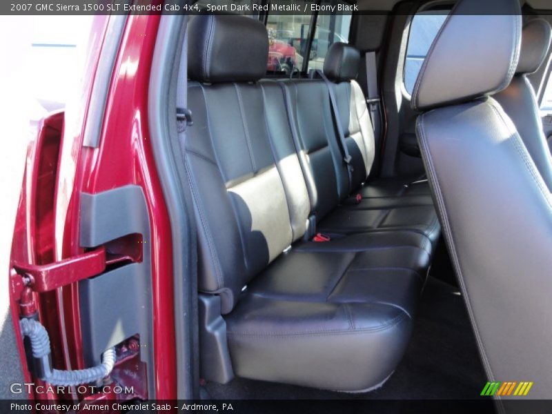 Sport Dark Red Metallic / Ebony Black 2007 GMC Sierra 1500 SLT Extended Cab 4x4
