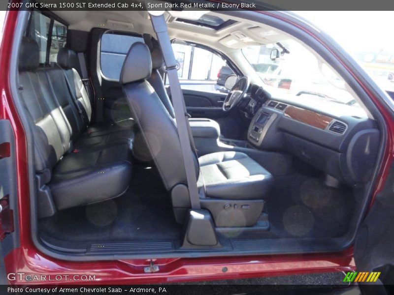 Sport Dark Red Metallic / Ebony Black 2007 GMC Sierra 1500 SLT Extended Cab 4x4