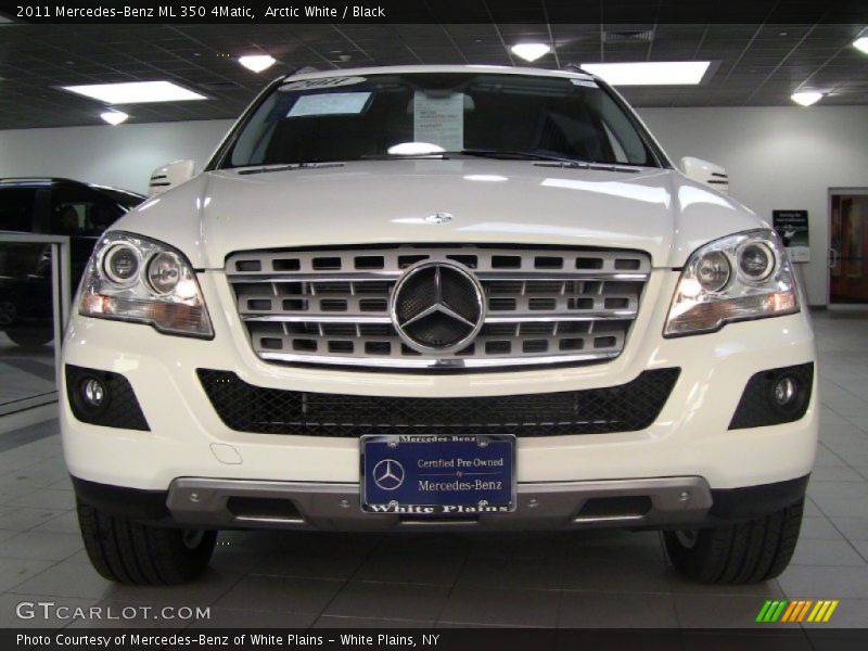 Arctic White / Black 2011 Mercedes-Benz ML 350 4Matic