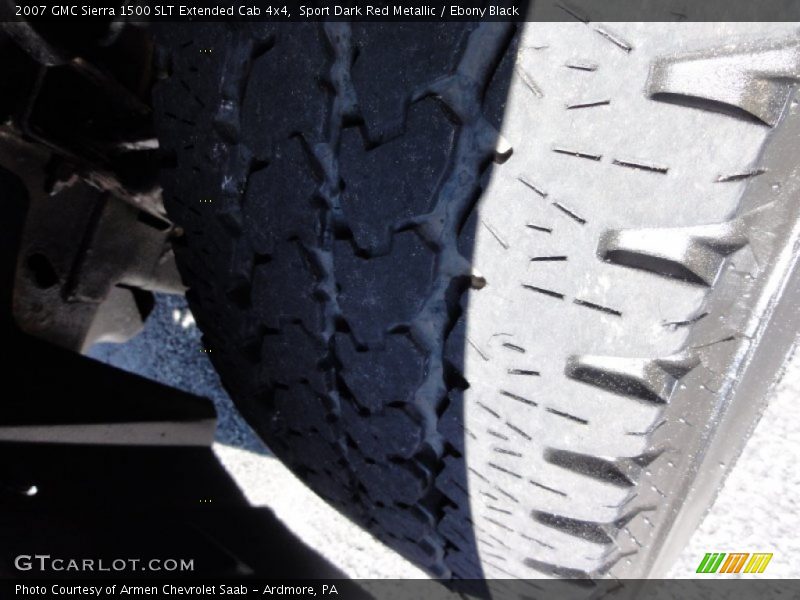 Sport Dark Red Metallic / Ebony Black 2007 GMC Sierra 1500 SLT Extended Cab 4x4