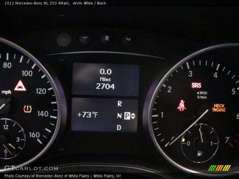 Arctic White / Black 2011 Mercedes-Benz ML 350 4Matic
