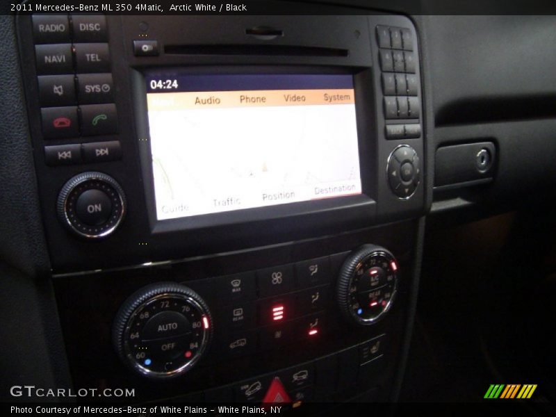 Arctic White / Black 2011 Mercedes-Benz ML 350 4Matic