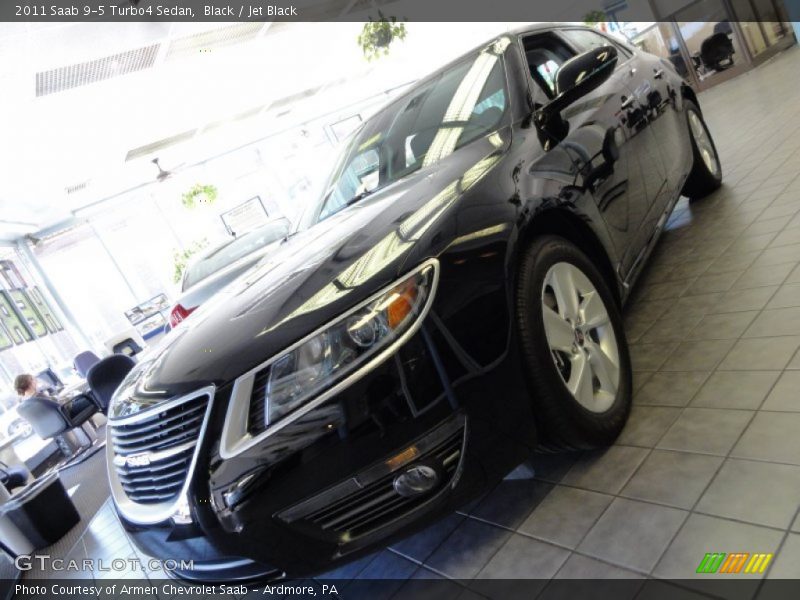 Black / Jet Black 2011 Saab 9-5 Turbo4 Sedan
