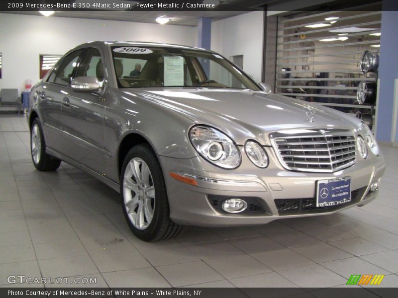 Pewter Metallic / Cashmere 2009 Mercedes-Benz E 350 4Matic Sedan
