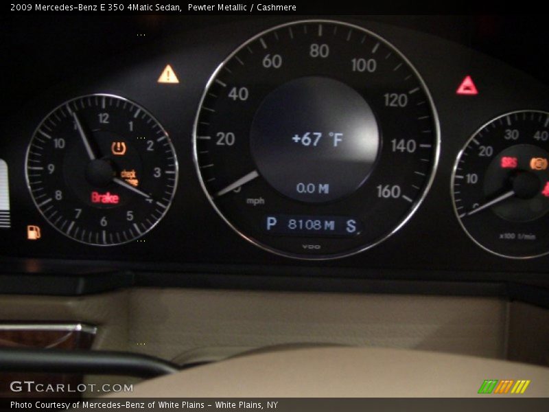 Pewter Metallic / Cashmere 2009 Mercedes-Benz E 350 4Matic Sedan