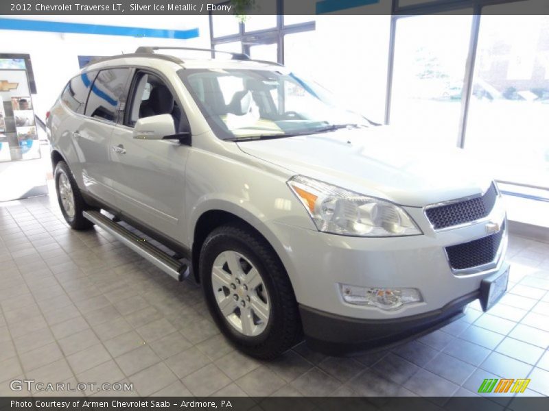 Silver Ice Metallic / Ebony 2012 Chevrolet Traverse LT