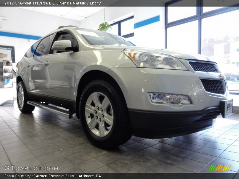 Silver Ice Metallic / Ebony 2012 Chevrolet Traverse LT