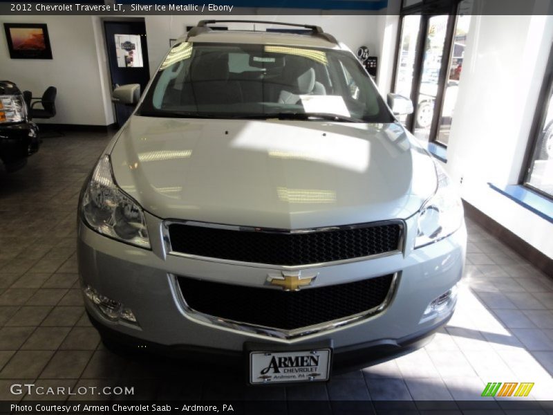 Silver Ice Metallic / Ebony 2012 Chevrolet Traverse LT