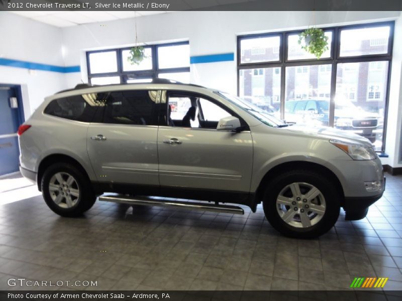 Silver Ice Metallic / Ebony 2012 Chevrolet Traverse LT