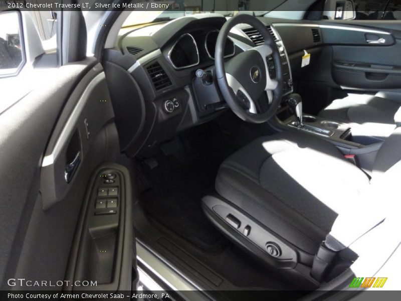Silver Ice Metallic / Ebony 2012 Chevrolet Traverse LT