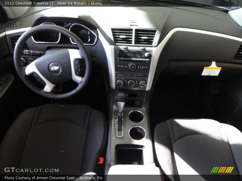 Silver Ice Metallic / Ebony 2012 Chevrolet Traverse LT