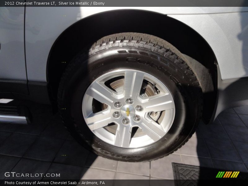 Silver Ice Metallic / Ebony 2012 Chevrolet Traverse LT