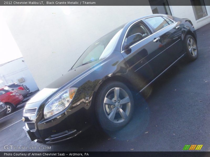 Black Granite Metallic / Titanium 2012 Chevrolet Malibu LT