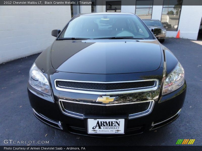 Black Granite Metallic / Titanium 2012 Chevrolet Malibu LT