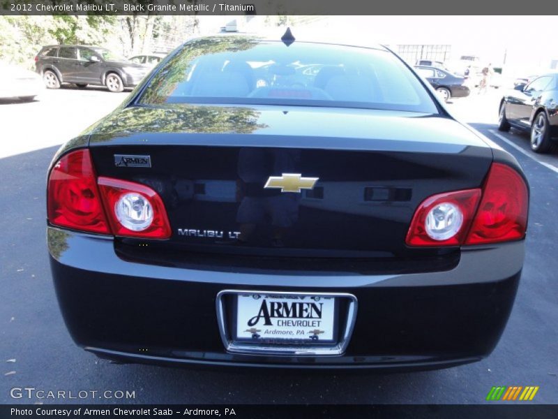 Black Granite Metallic / Titanium 2012 Chevrolet Malibu LT