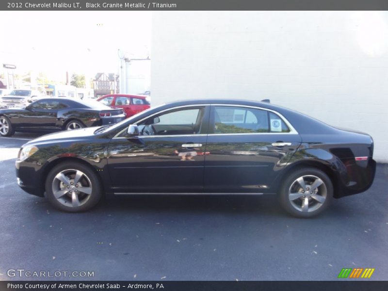 Black Granite Metallic / Titanium 2012 Chevrolet Malibu LT
