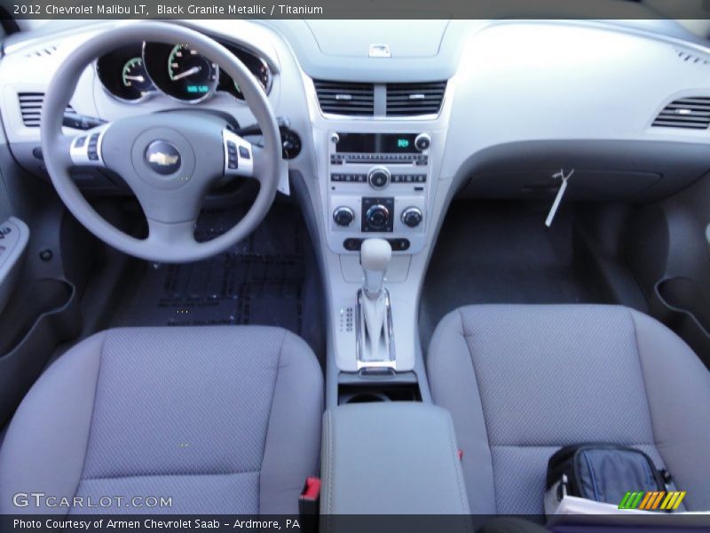 Black Granite Metallic / Titanium 2012 Chevrolet Malibu LT