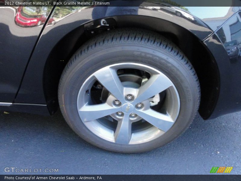 Black Granite Metallic / Titanium 2012 Chevrolet Malibu LT