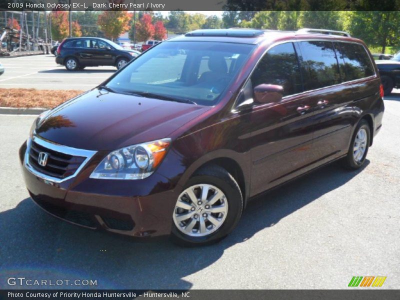 Dark Cherry Pearl / Ivory 2009 Honda Odyssey EX-L