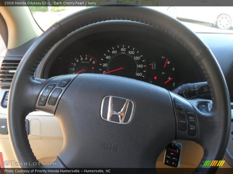 Dark Cherry Pearl / Ivory 2009 Honda Odyssey EX-L