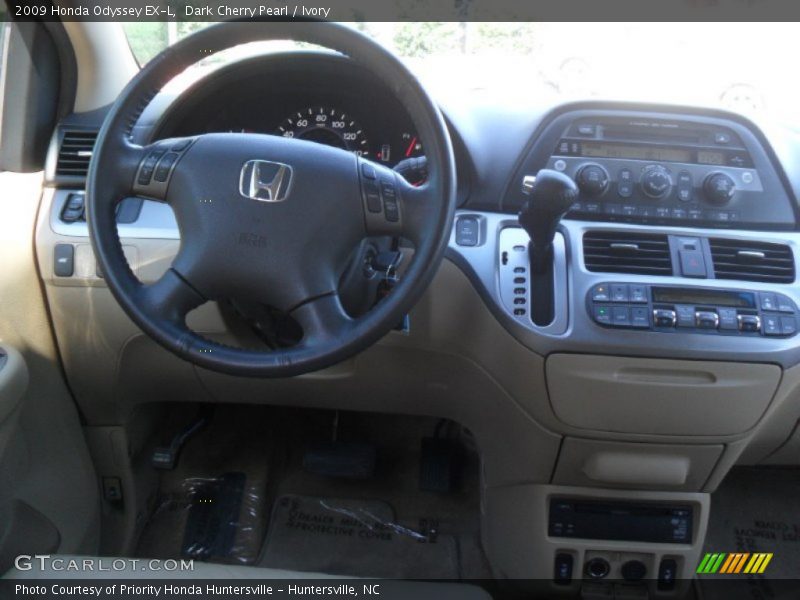 Dark Cherry Pearl / Ivory 2009 Honda Odyssey EX-L