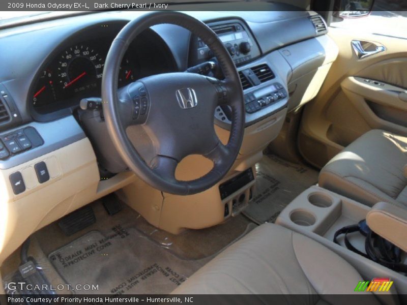 Dark Cherry Pearl / Ivory 2009 Honda Odyssey EX-L