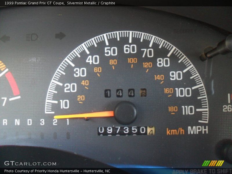 Silvermist Metallic / Graphite 1999 Pontiac Grand Prix GT Coupe