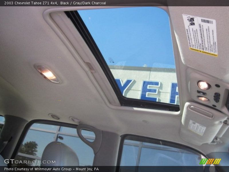 Black / Gray/Dark Charcoal 2003 Chevrolet Tahoe Z71 4x4