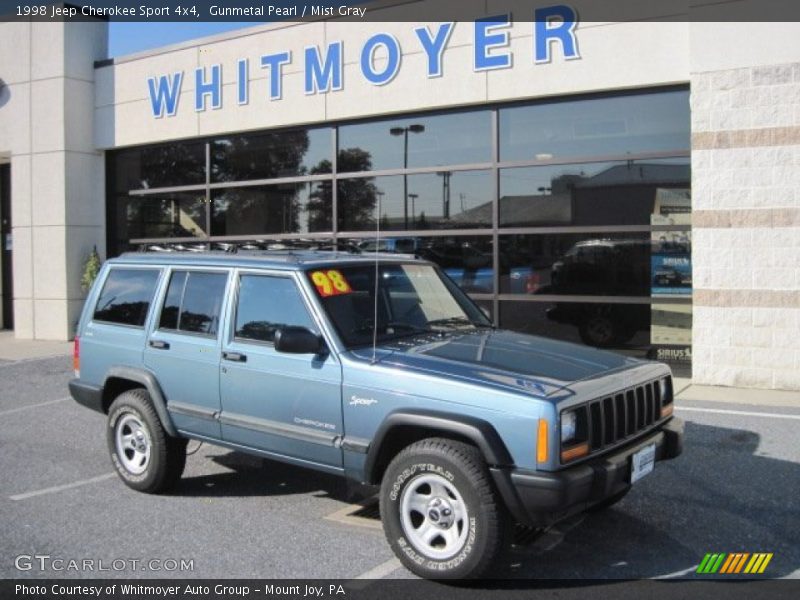 Gunmetal Pearl / Mist Gray 1998 Jeep Cherokee Sport 4x4