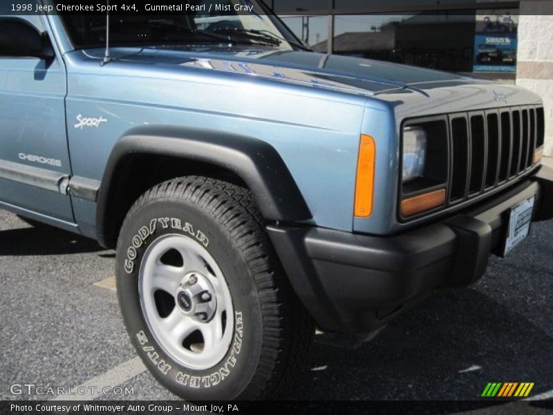 Gunmetal Pearl / Mist Gray 1998 Jeep Cherokee Sport 4x4