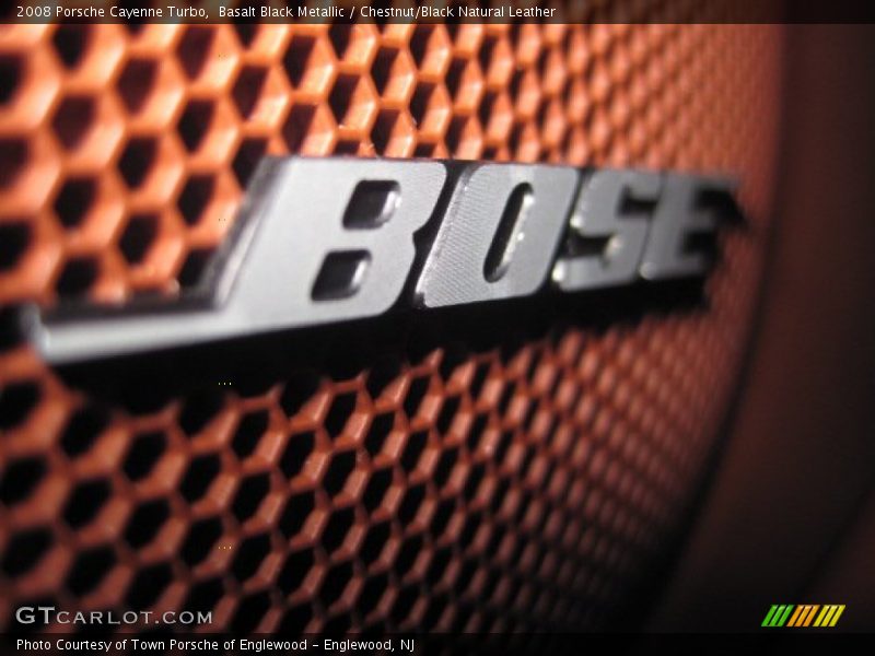 Basalt Black Metallic / Chestnut/Black Natural Leather 2008 Porsche Cayenne Turbo