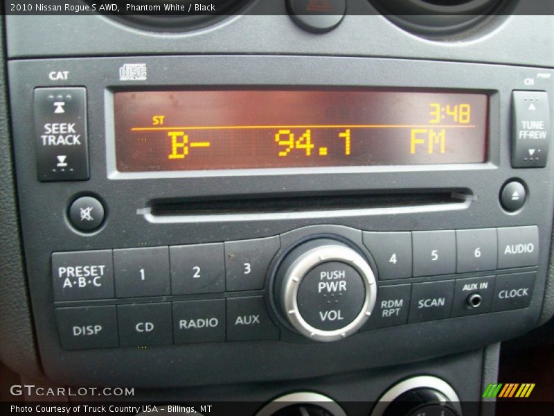Phantom White / Black 2010 Nissan Rogue S AWD