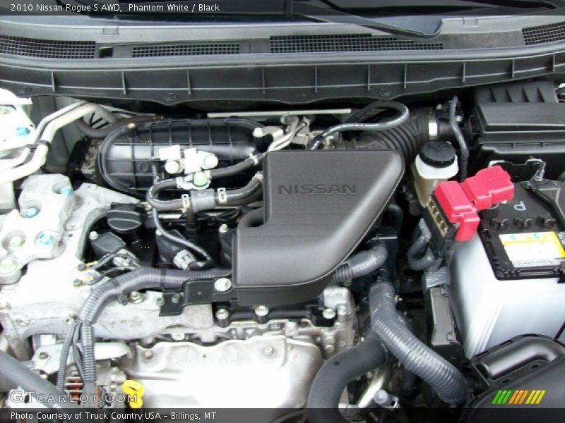 Phantom White / Black 2010 Nissan Rogue S AWD