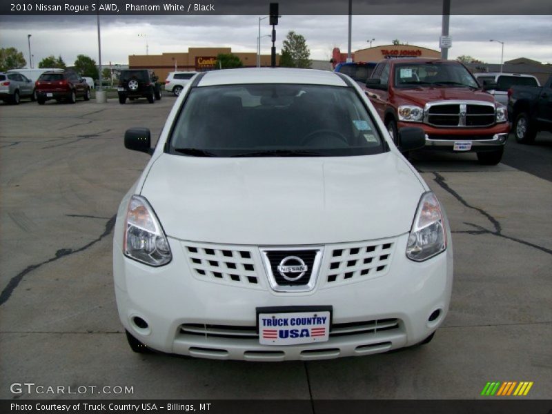 Phantom White / Black 2010 Nissan Rogue S AWD