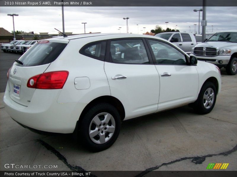 Phantom White / Black 2010 Nissan Rogue S AWD