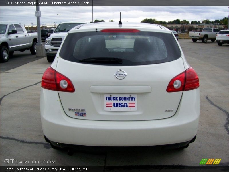 Phantom White / Black 2010 Nissan Rogue S AWD