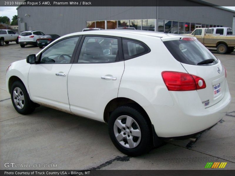 Phantom White / Black 2010 Nissan Rogue S AWD