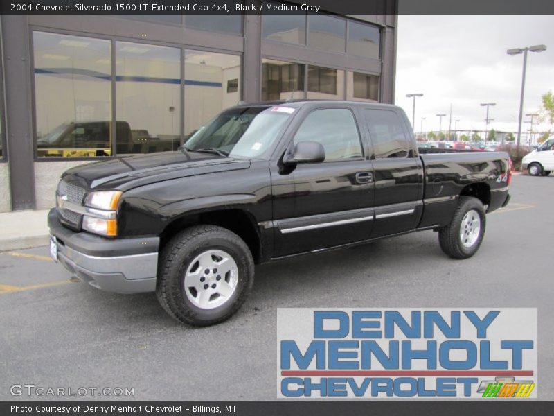 Black / Medium Gray 2004 Chevrolet Silverado 1500 LT Extended Cab 4x4