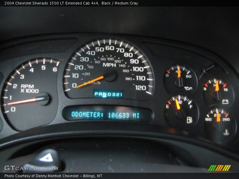 Black / Medium Gray 2004 Chevrolet Silverado 1500 LT Extended Cab 4x4