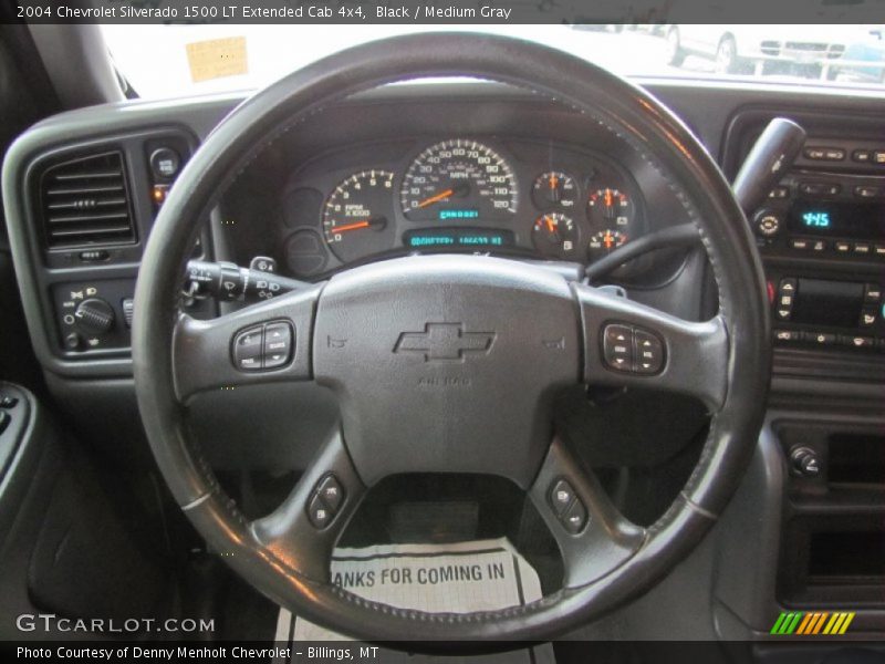 Black / Medium Gray 2004 Chevrolet Silverado 1500 LT Extended Cab 4x4