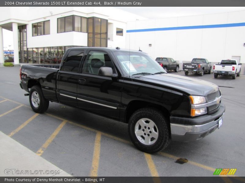 Black / Medium Gray 2004 Chevrolet Silverado 1500 LT Extended Cab 4x4