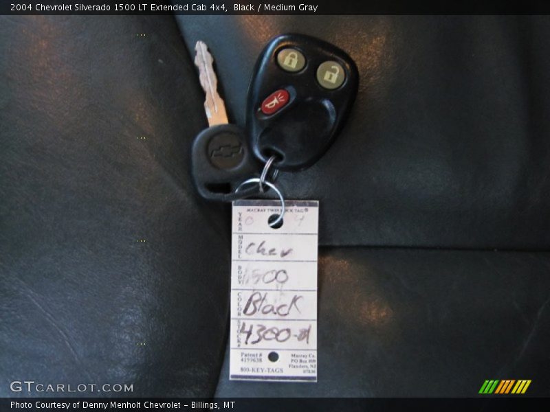 Black / Medium Gray 2004 Chevrolet Silverado 1500 LT Extended Cab 4x4