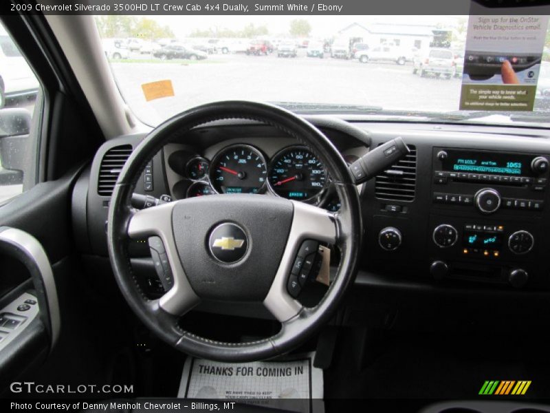 Dashboard of 2009 Silverado 3500HD LT Crew Cab 4x4 Dually