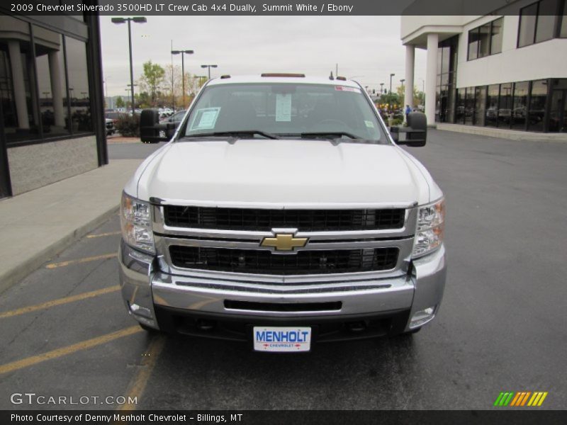 Summit White / Ebony 2009 Chevrolet Silverado 3500HD LT Crew Cab 4x4 Dually
