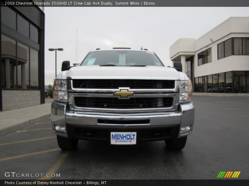 Summit White / Ebony 2009 Chevrolet Silverado 3500HD LT Crew Cab 4x4 Dually