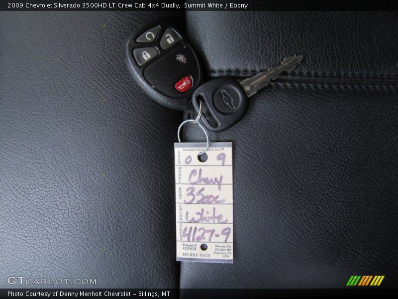 Keys of 2009 Silverado 3500HD LT Crew Cab 4x4 Dually