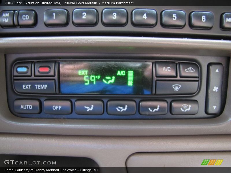 Controls of 2004 Excursion Limited 4x4